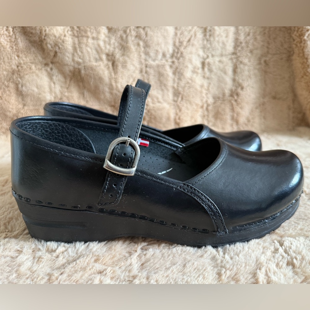 Sanita Clare Mary Jane Strap Clogs Comfort Sole 38